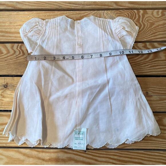 Tiny Tots Infants Vintage Dress Size 1 Light Pink - Picture 6 of 6